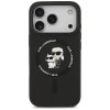 Etui Karl Lagerfeld Silicone             Karl&Choupette Ring MagSafe do iPhone 17 Pro czarny